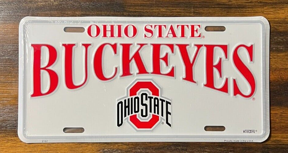 Ohio State Buckeyes Collegiate Licensed Novelty License Plate 6" x 12" eBay Motors:Parts & Accessories:Car & Truck Parts & Accessories:Exterior Parts & Accessories:License Plates & Frames Hangtime